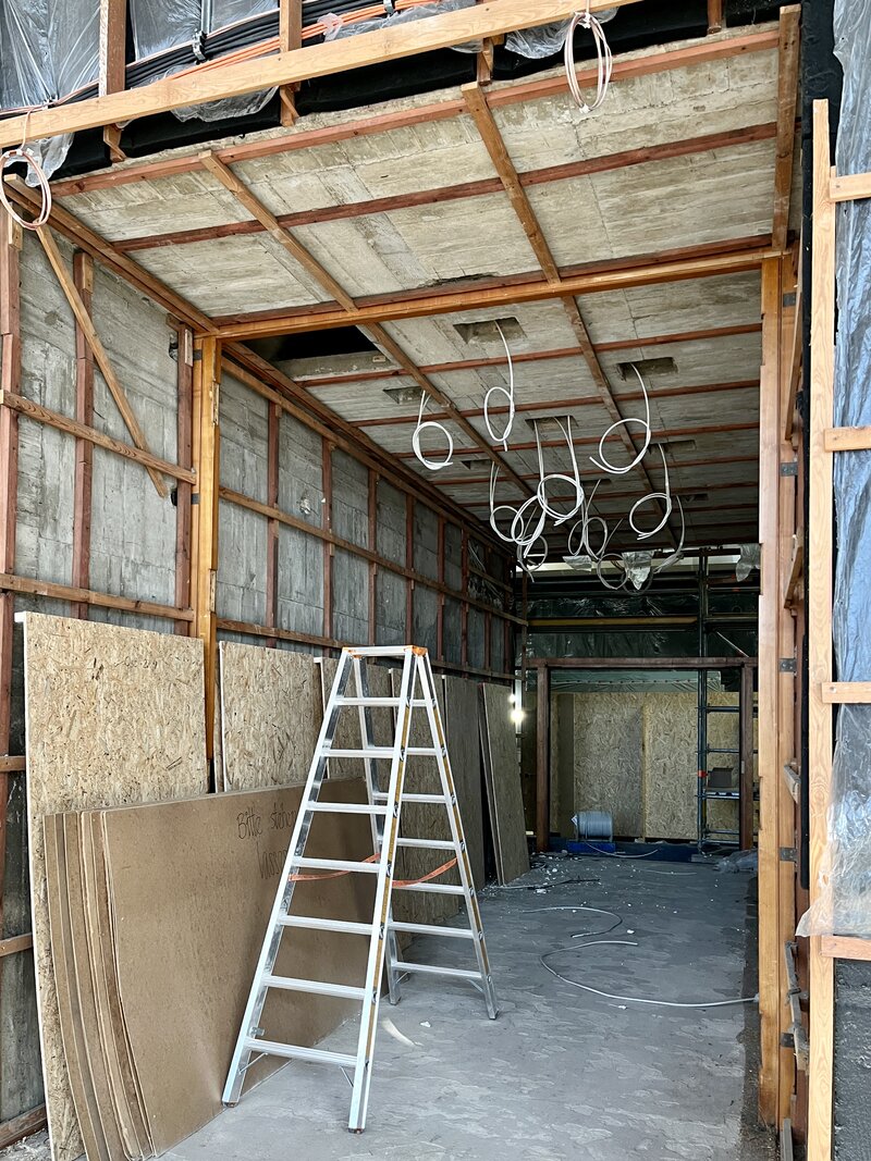 Entkernung eines Durchgangsbereichs, Februar 2025