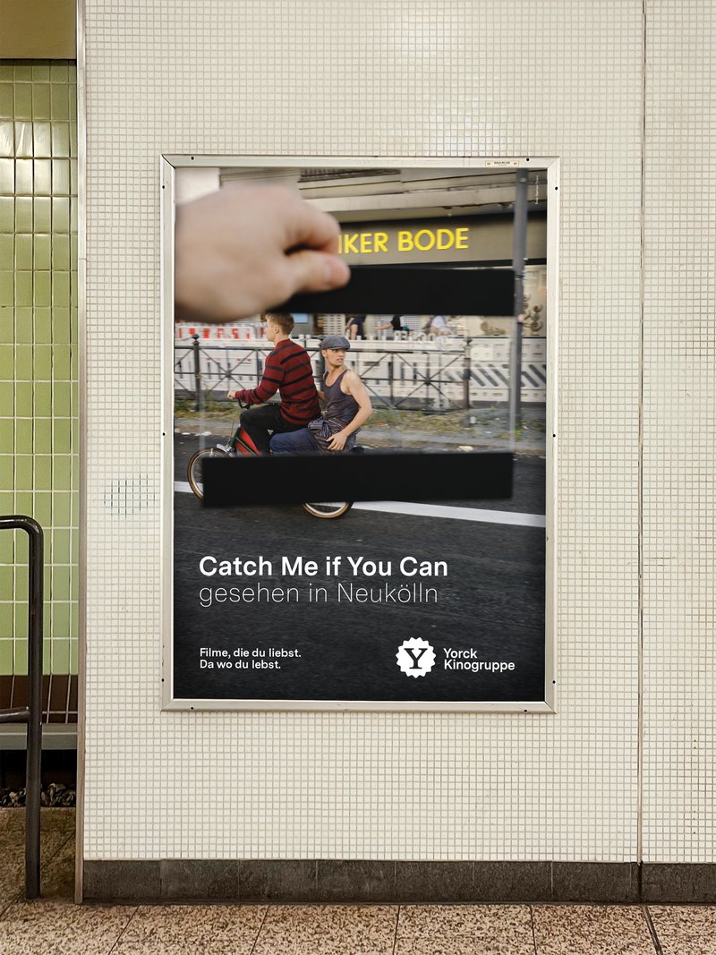 Kampagnenmotiv „Catch Me if You Can – gesehen in Neukölln
