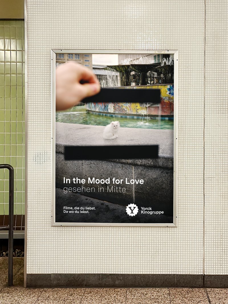 Kampagnenmotiv „In the Mood for Love – gesehen in Mitte