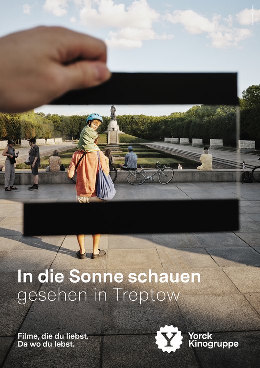 Kampagnenmotiv „In die Sonne schauen – gesehen in Treptow“